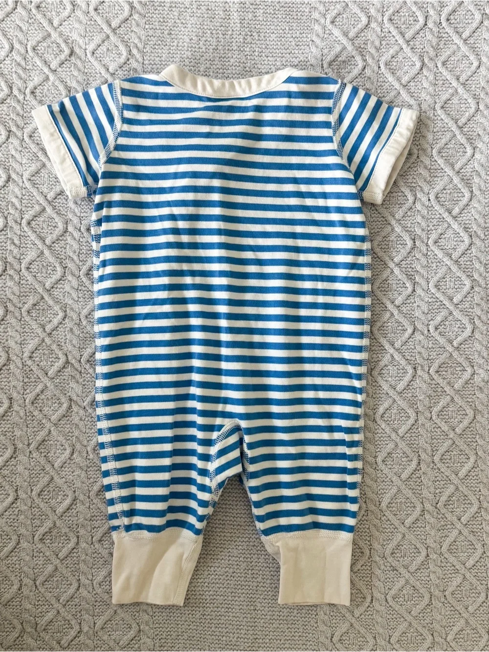Hanna Andersson GAP H&M Blue Striped Baby One-Piece Romper Bundle 0-3M